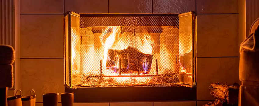 Mendota Hearth Landscape Fireplace Installation in Laramie, Wyoming