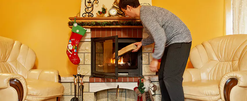 Rusted Metal Fireplace Restoration in Laramie, Wyoming